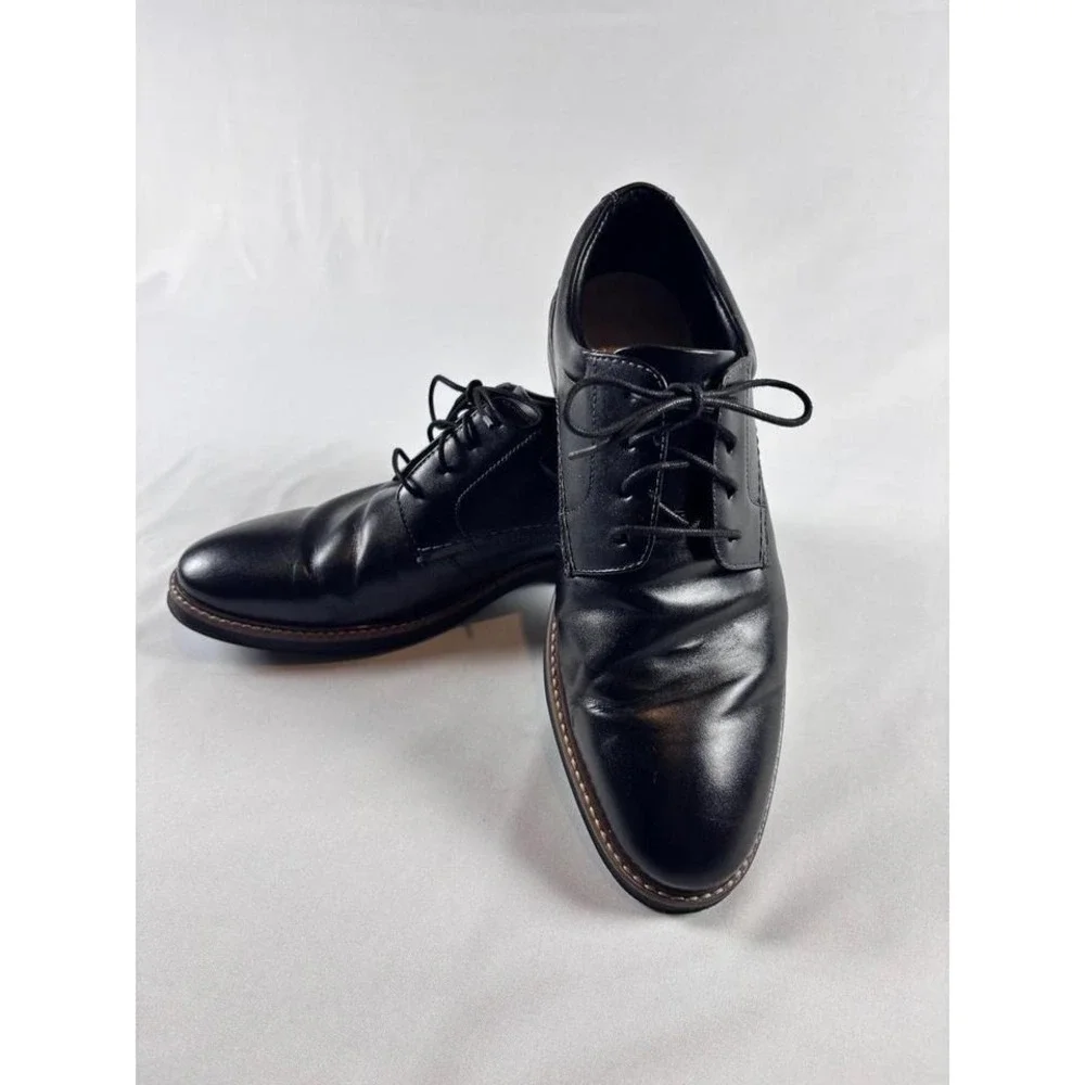 Men's Nunn & Bush Dress Shoes US 10W‎ Leather Oxford Derby Black Work Wedding